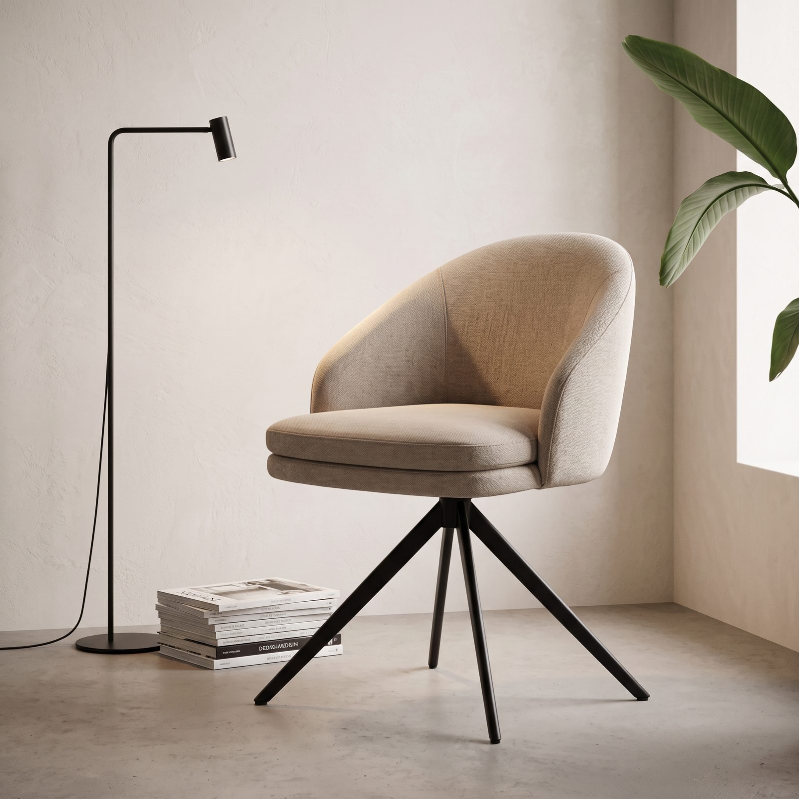 Modern Upholstered Dining Chair (C-066) - Image 4