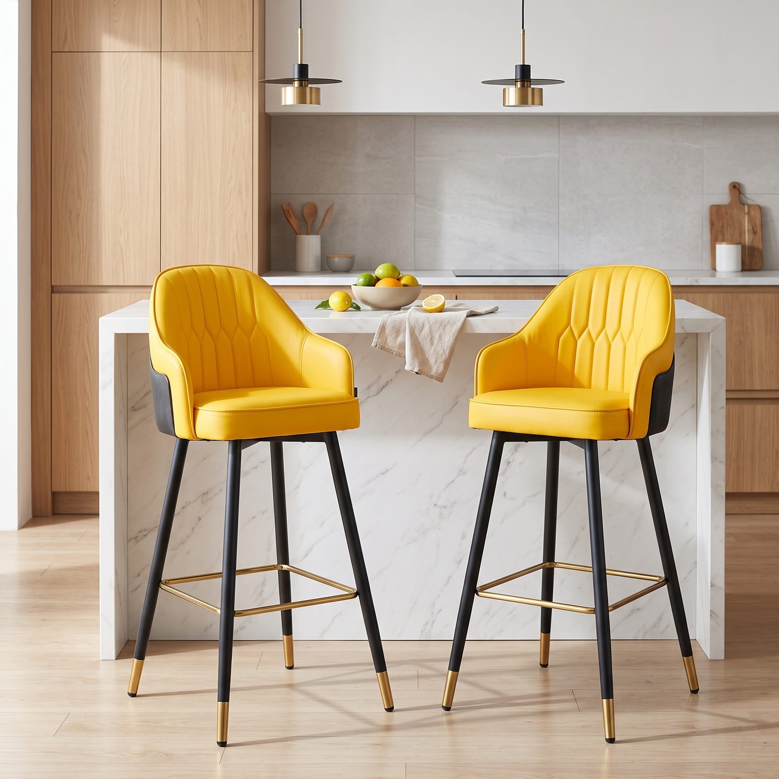 كرسي بار حديث مبطن (C-078B) - Easy Furniture
