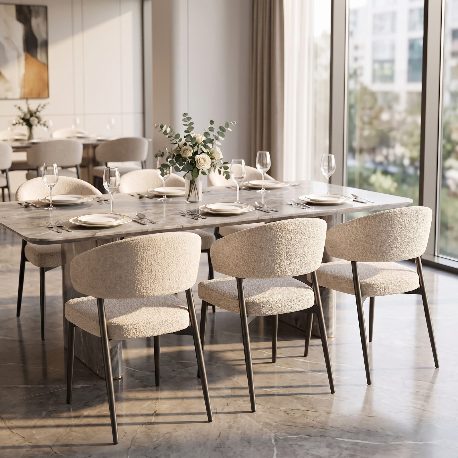 Upholstered Restaurant Side Chair (C-090) - Image 3