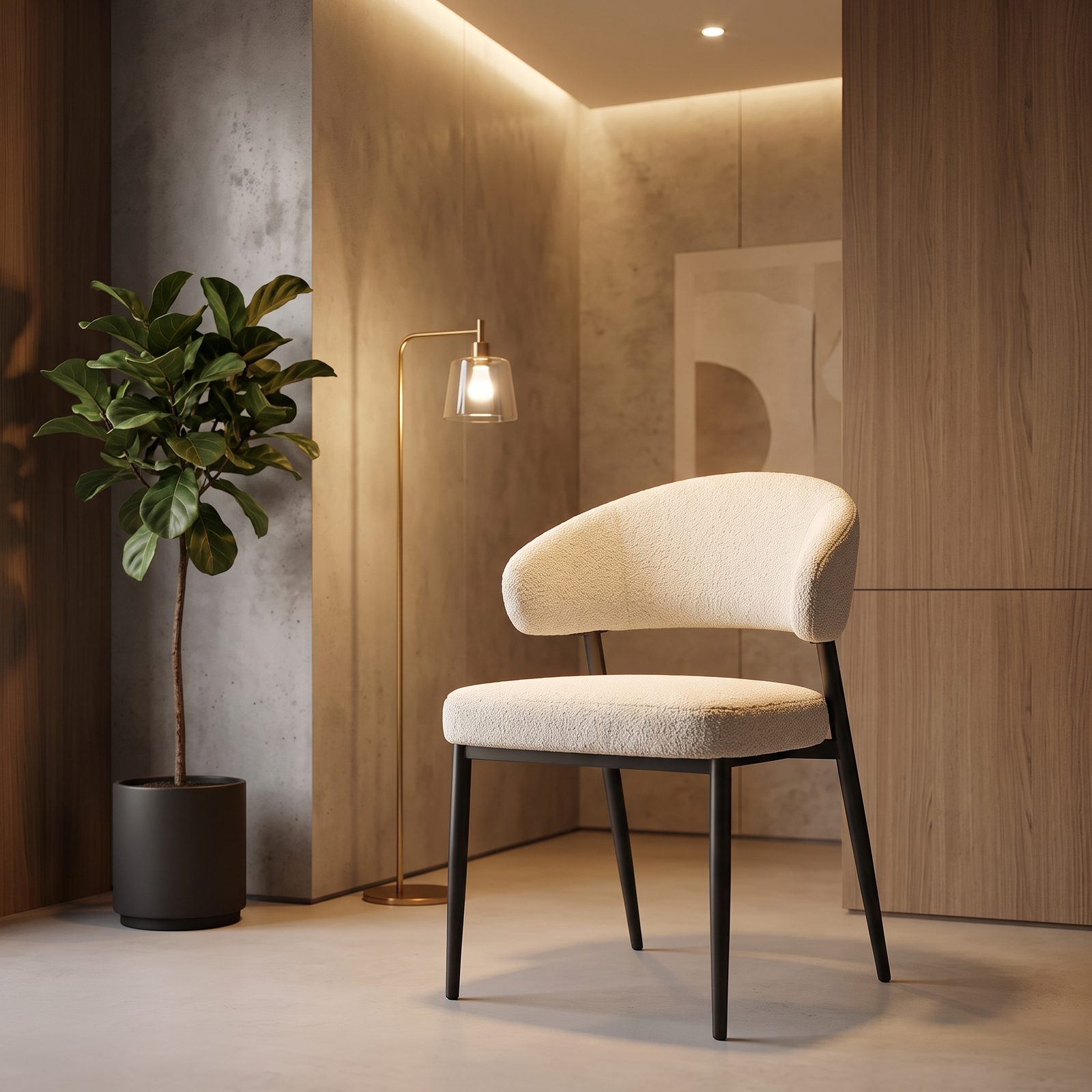 Upholstered Restaurant Side Chair (C-090) - Image 4