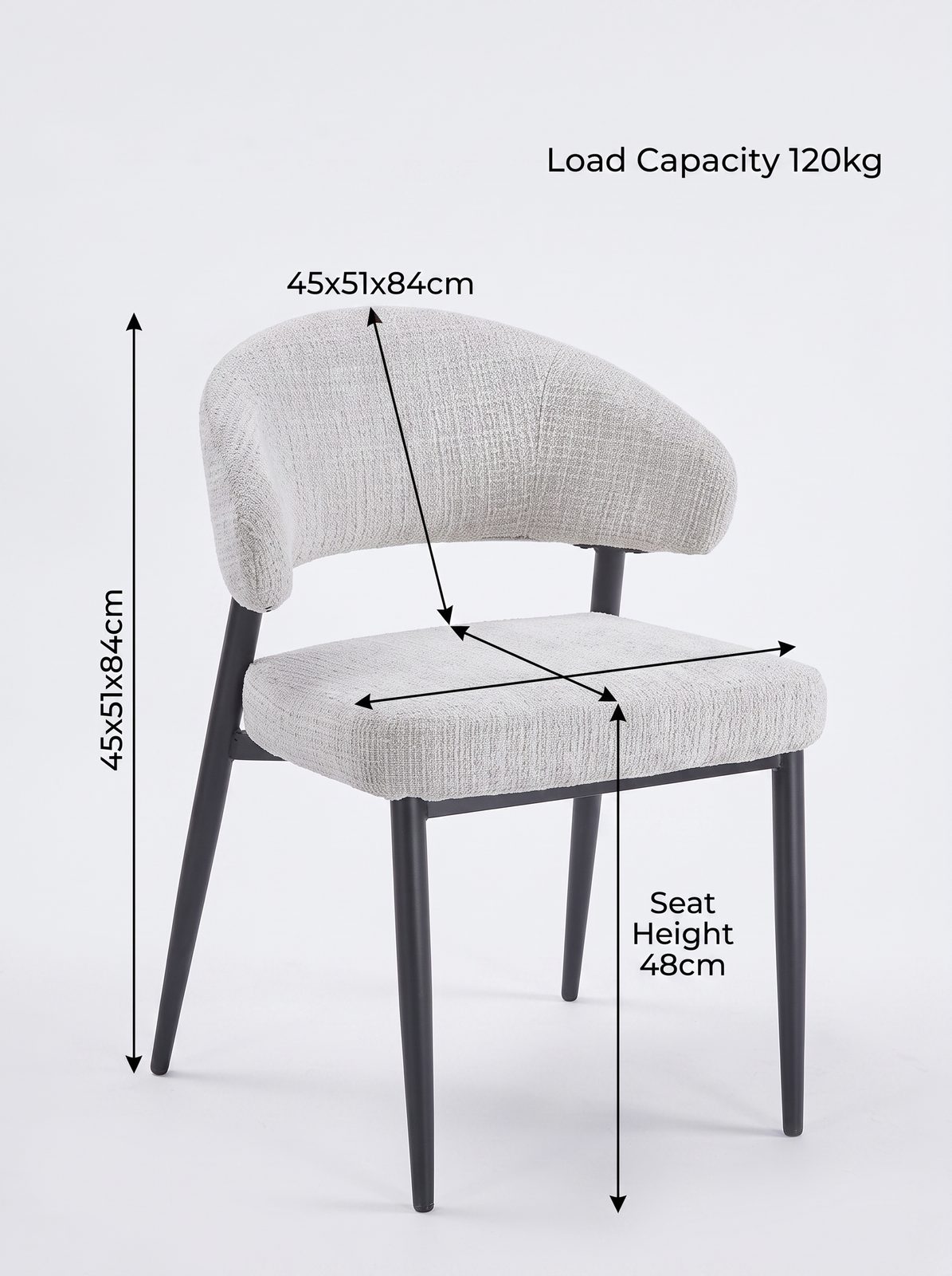 Upholstered Restaurant Side Chair (C-090) - Image 5