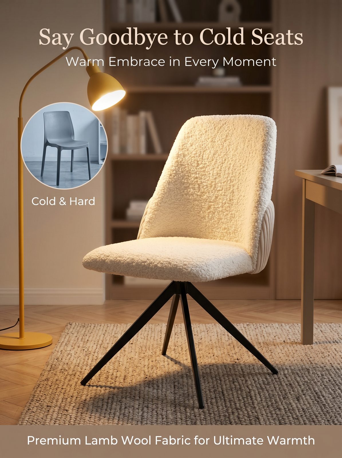 Modern Upholstered Dining Chair (C-125) - Image 2
