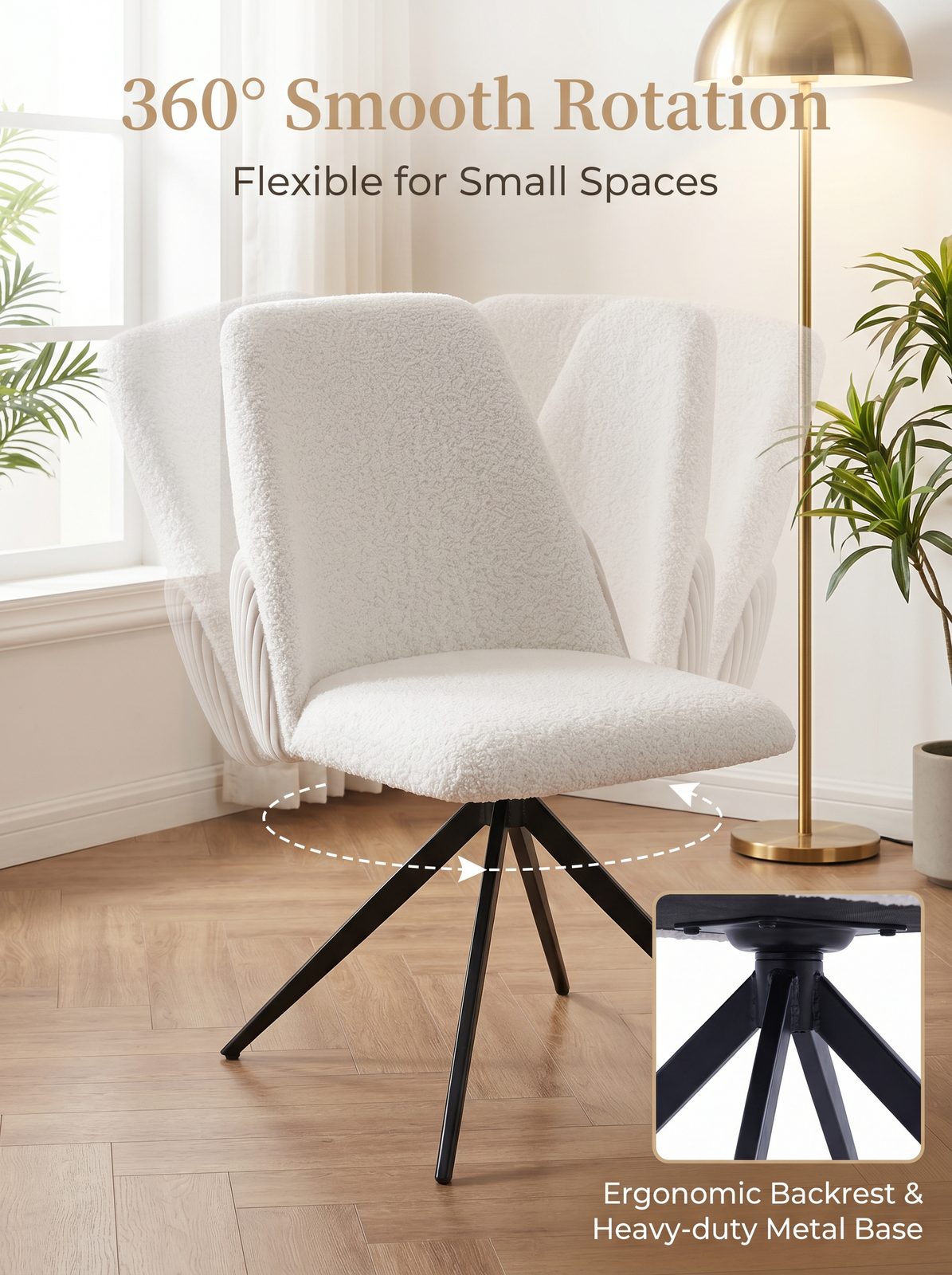 Modern Upholstered Dining Chair (C-125) - Image 3