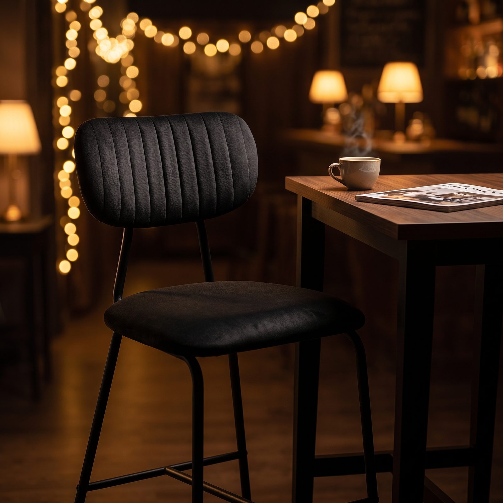 كرسي بار حديث مبطن (C-168B) - Easy Furniture
