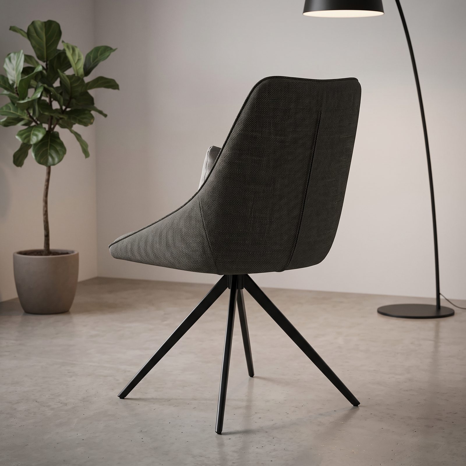 Modern Upholstered Dining Chair (C-191) - Image 4