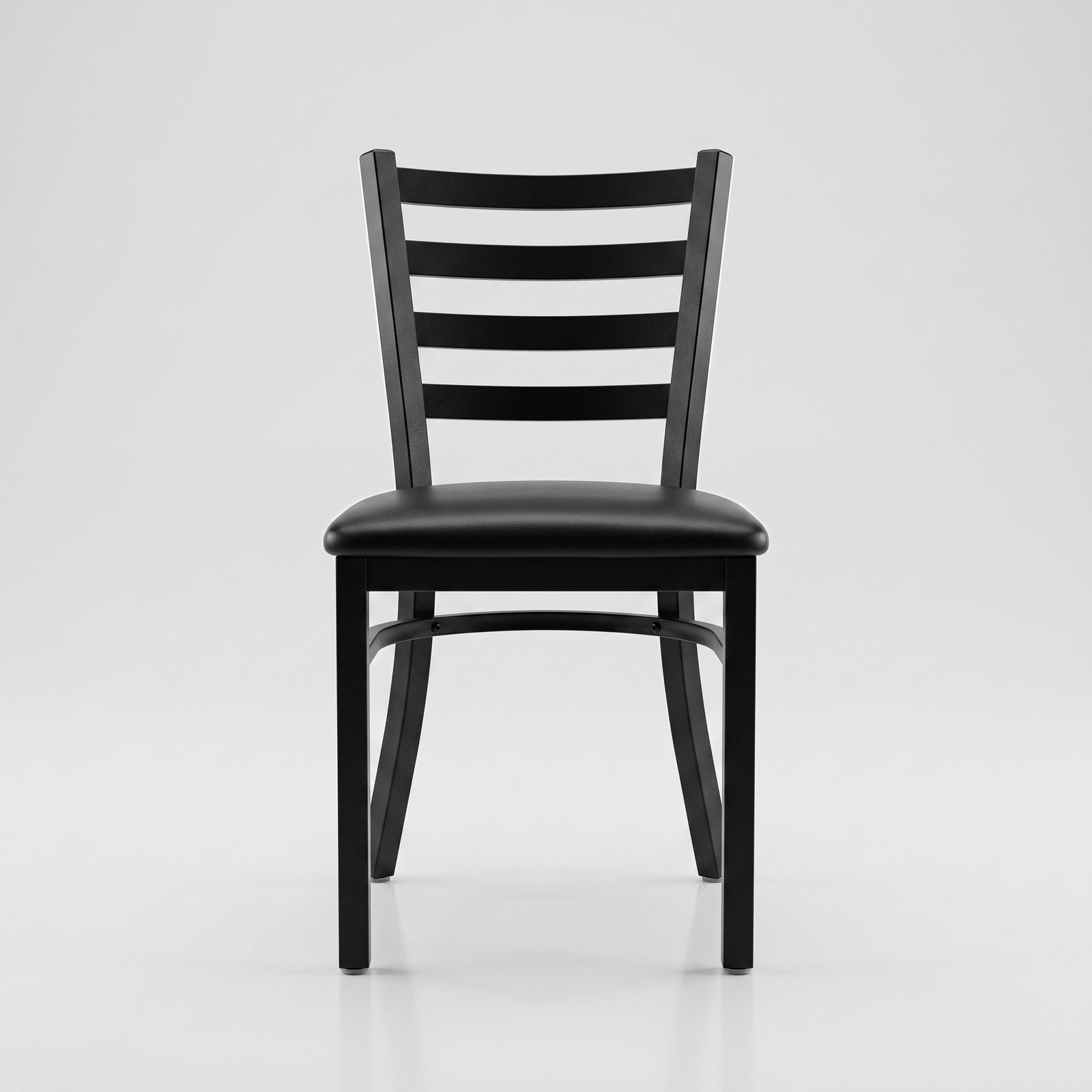 كرسي طعام معدني أسود C-205 ظهر سلمي للمطاعم – Easy Furniture