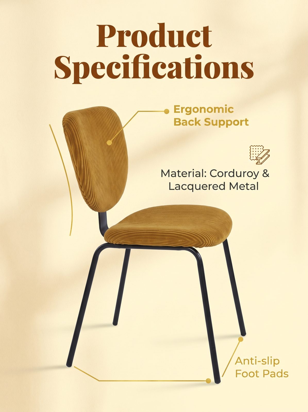 Upholstered Restaurant Side Chair (C-259) - Image 4