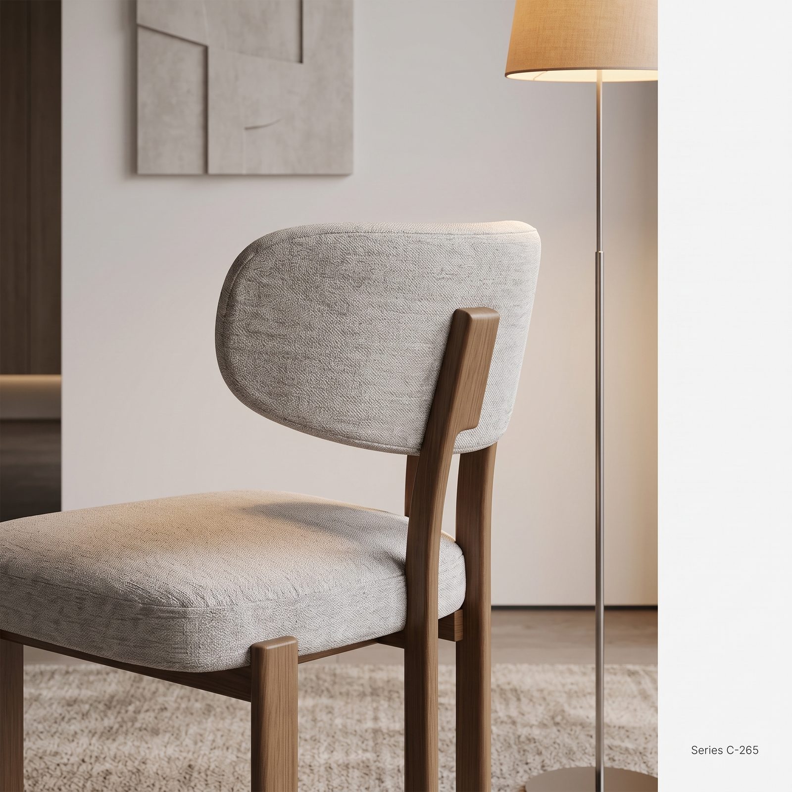 Upholstered Restaurant Side Chair (C-265) - Image 4
