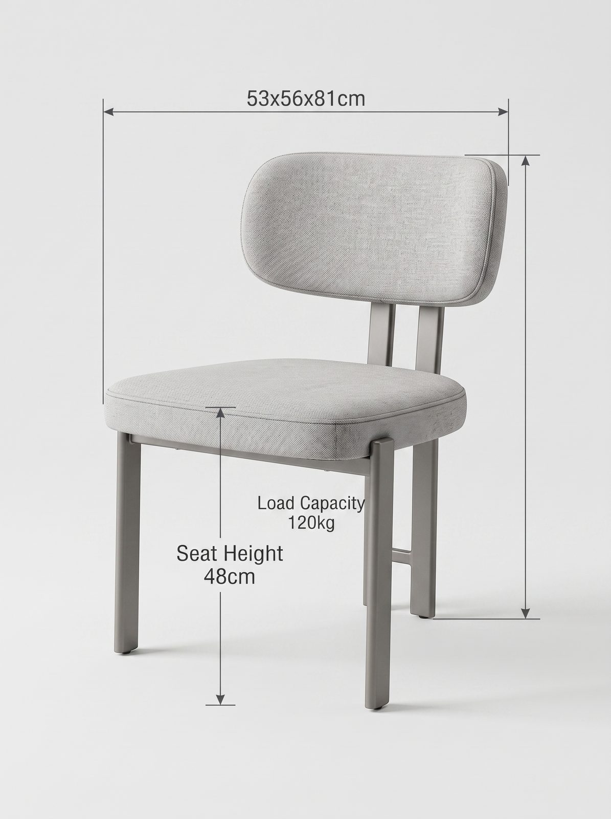Upholstered Restaurant Side Chair (C-265) - Image 5