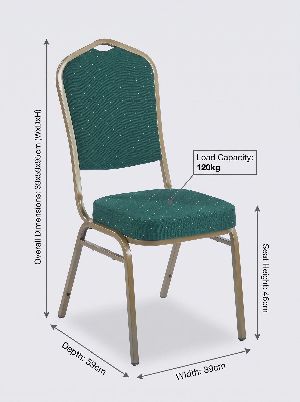Padded Stackable Banquet Chair (C-607) - Image 5