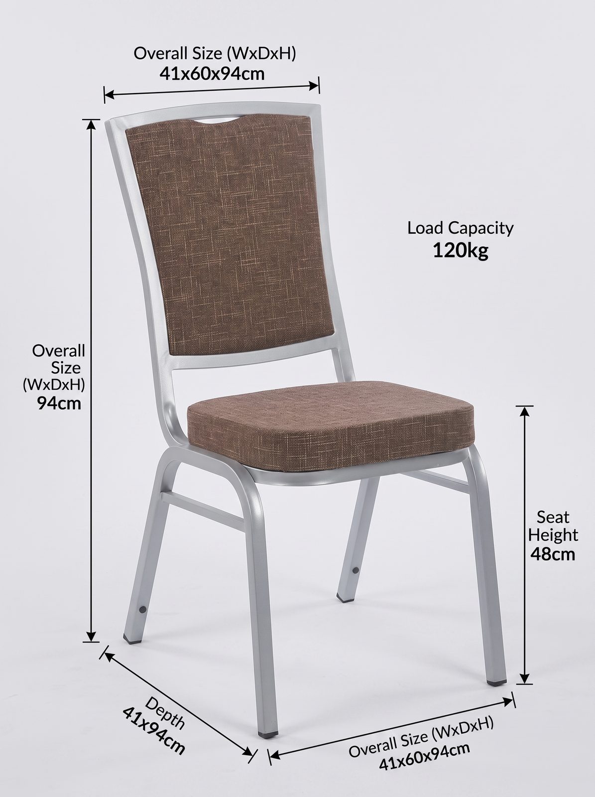 كرسي حفلات فندقي من الألومنيوم (C-614) - Easy Furniture